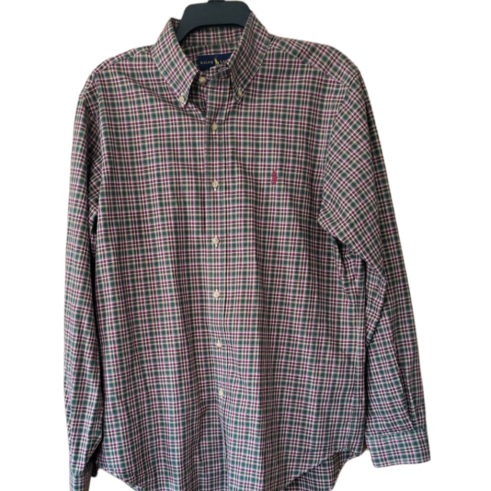 Ralph Lauren Traditional fit plaid button down shirt
